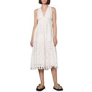 Farm Rio Womens Richelieu Sleeveless Maxi Dress X-Small Off White - NWT $325